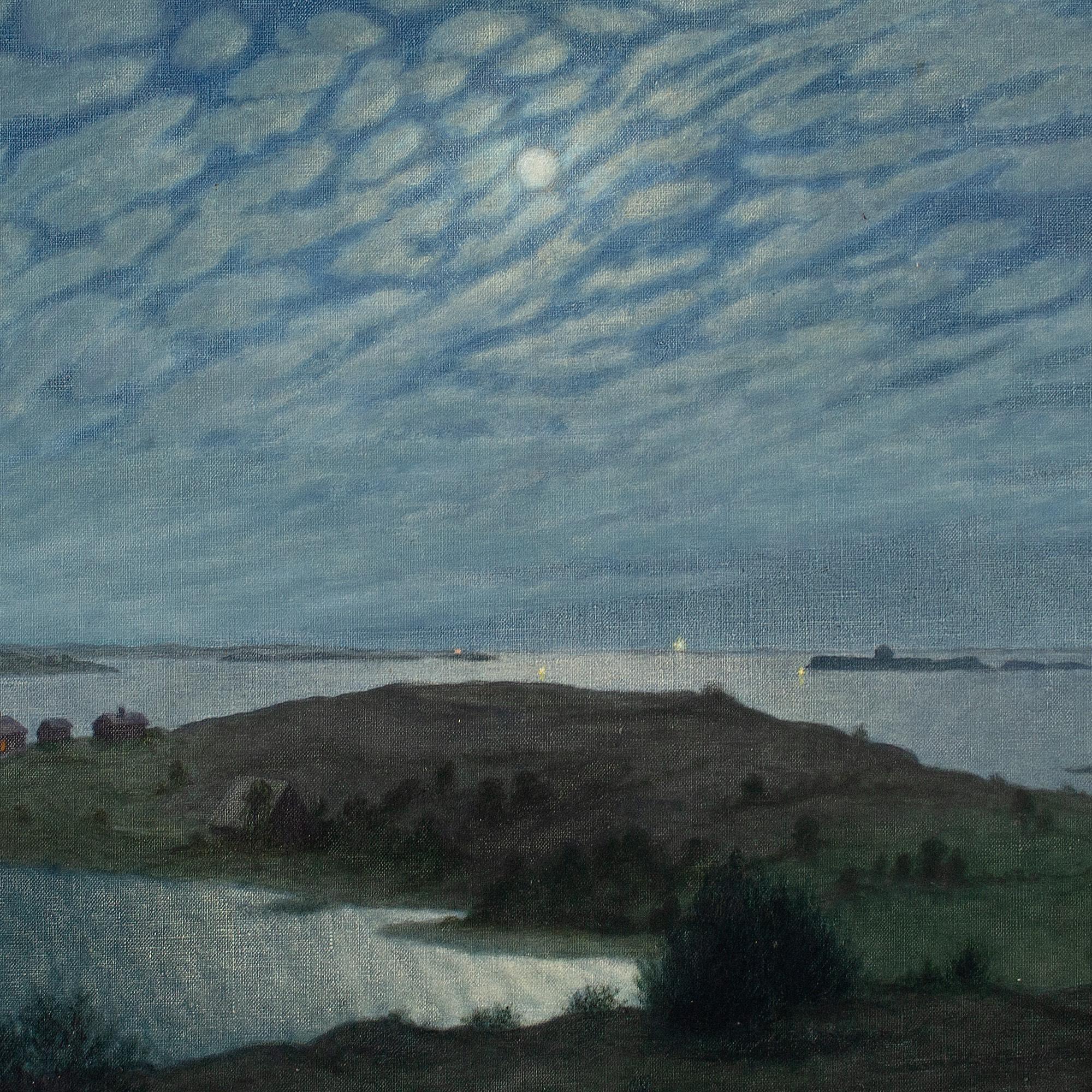 Filip Artur Wahlström, View Of Älvsborg Fortress, Oil Painting 6