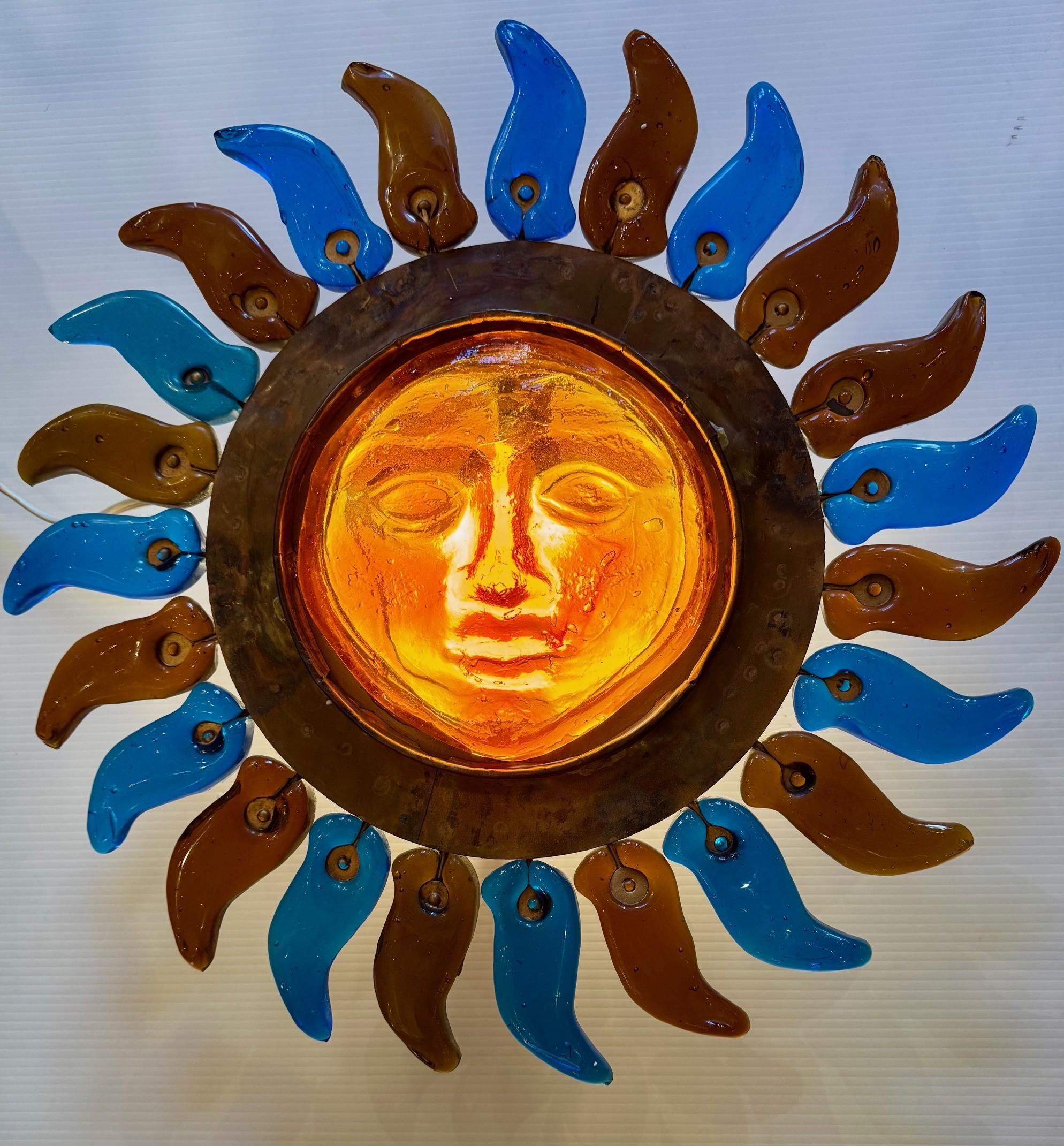 Aplique de Pared Filipe Delfinger Sunburst Cobre en venta