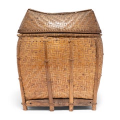 Filipino Woven Bamboo Pack Basket