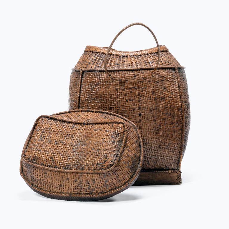 Filipino Woven Rattan Pack Basket at 1stDibs filipino baskets, pack