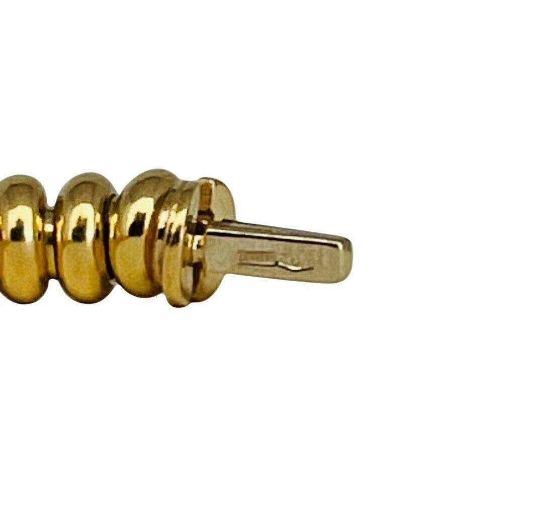 Filippini 18 Karat Yellow Gold Flex Circle Tubular Style Bracelet, Italy 2