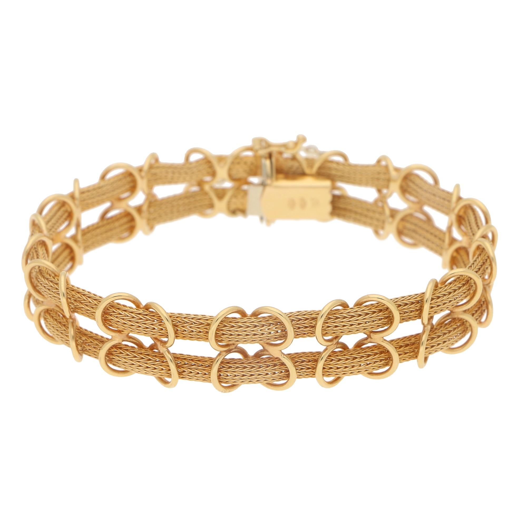 double gold bracelet