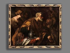17th Century by Filippo Abbiati Solomon sacrificing to idols Oil on Canvas