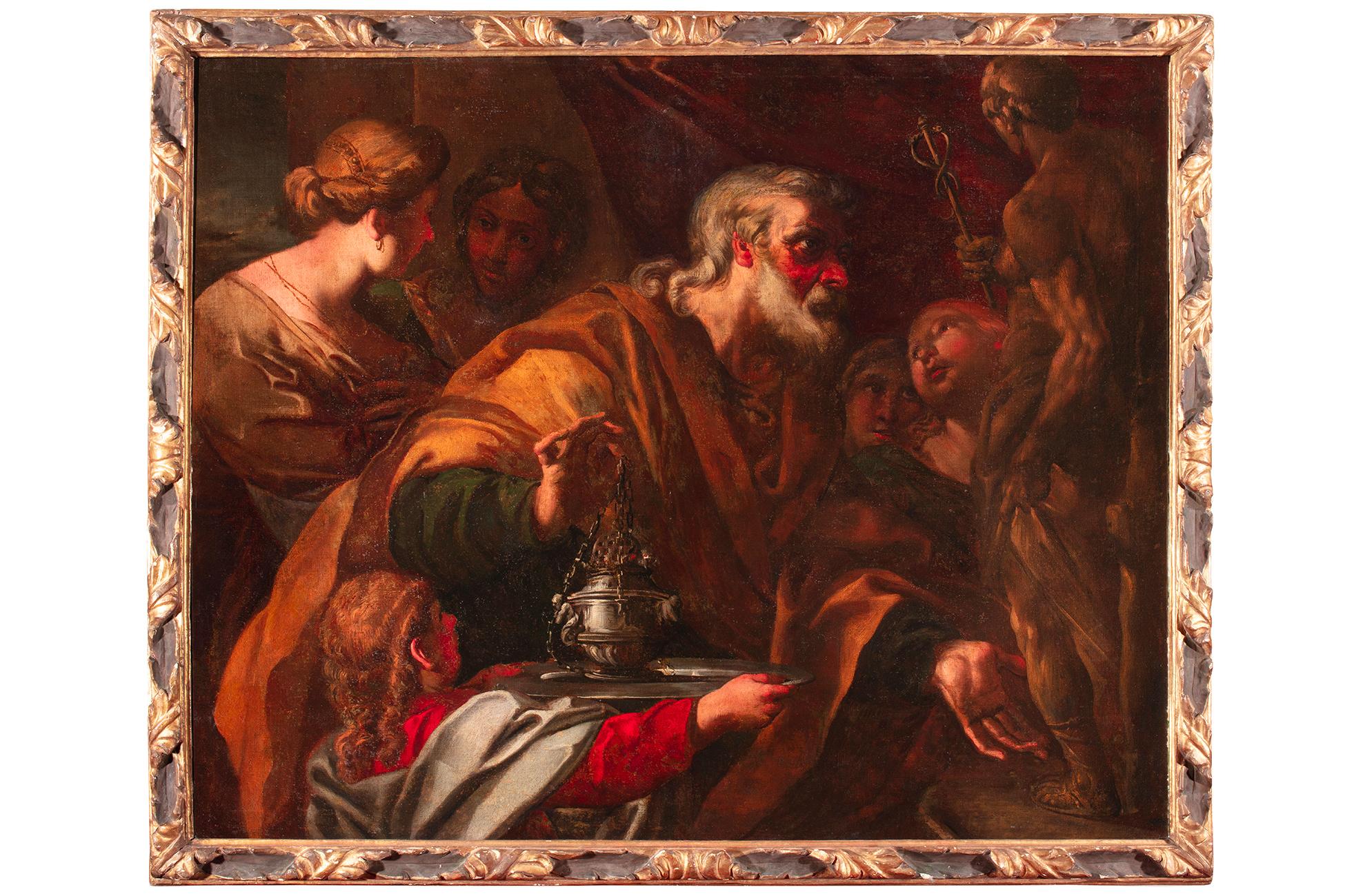 Filippo Abbiati - 17th Century by Filippo Abbiati Solomon sacrificing to  idols Oil on Canvas For Sale at 1stDibs | filippo testa age, filippo  testa-balmain, anna abbiati