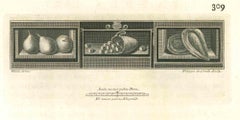 Antikes römisches Stillleben - Original-Radierung von Filippo De Grado - 18. Jahrhundert