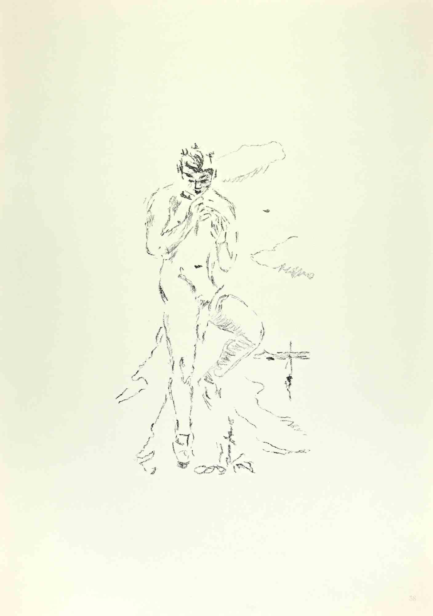 Flautista es una obra de arte realizada por Filippo De Pisis (1896, Ferrara - 1956, Milán) en 1968.

Litografía en blanco y negro.

Buen estado.

No firmado.

La imagen del interior tiene unas dimensiones de 15x25.

Publicado en el volumen "De Pisis