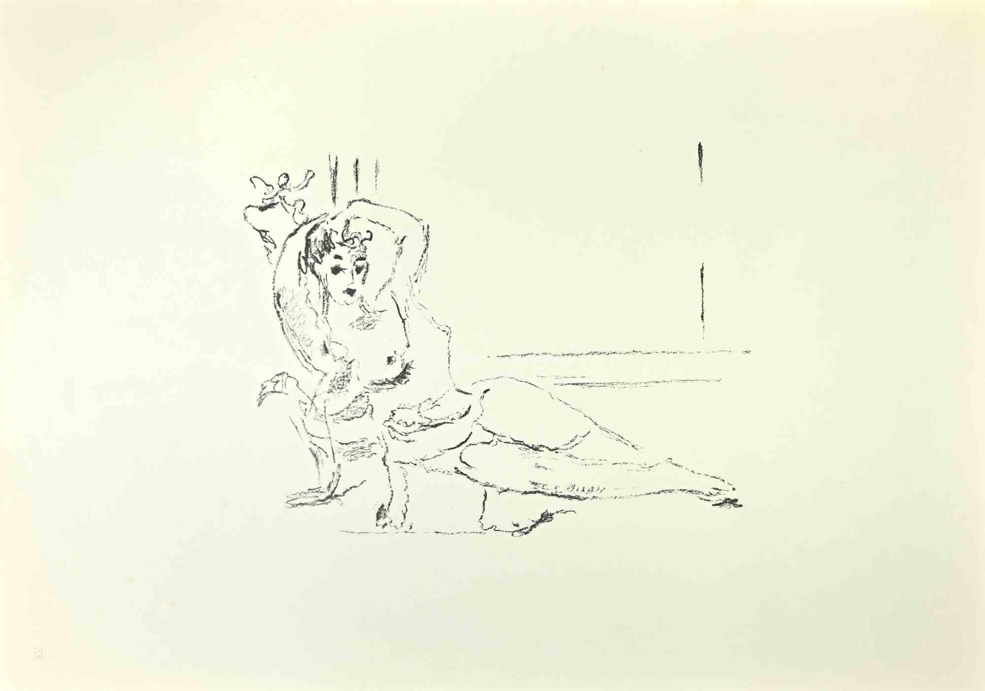 Lesbia con el gorrión es una obra de arte realizada por Filippo De Pisis (1896, Ferrara - 1956, Milán) en 1968.

Litografía en blanco y negro.

Buen estado.

No firmado.

Publicado en el volumen "De Pisis Lito, Edizioni del Galeone, 1969.