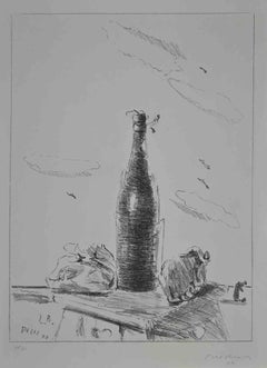 The Bottle – Lithographie von Filippo De Pisis  1944