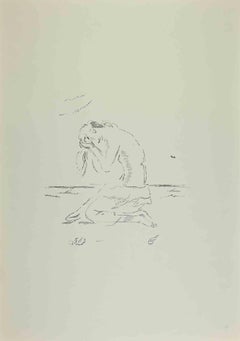 The Lament of Ariadne - Lithograph by Filippo De Pisis -  1968