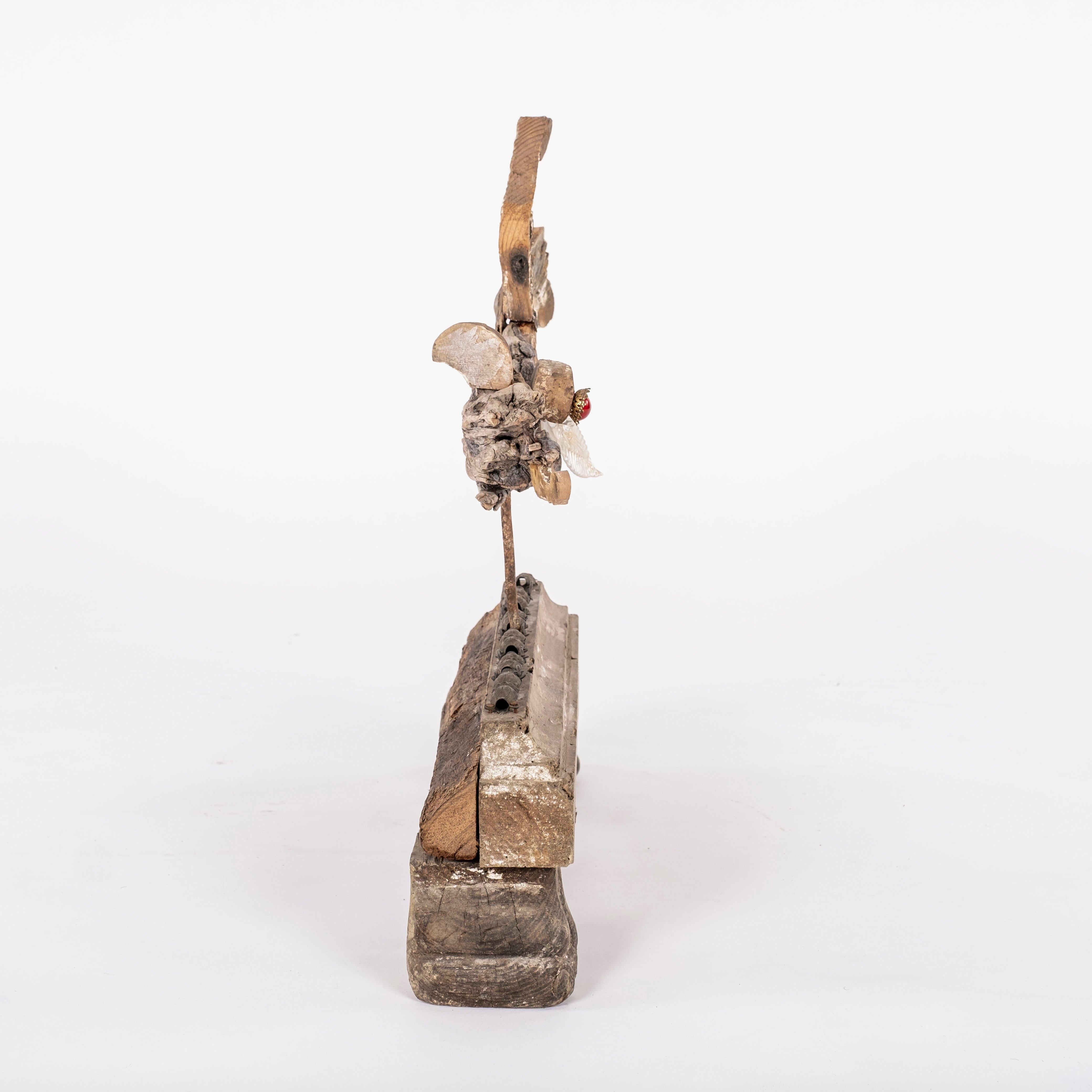 Escultura de pez de Filippo Gherardi sobre base de fragmento del siglo XVIII Renacimiento en venta