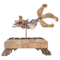 Filippo Gherardi Fish Sculpture on 18th Century Fragment Base
