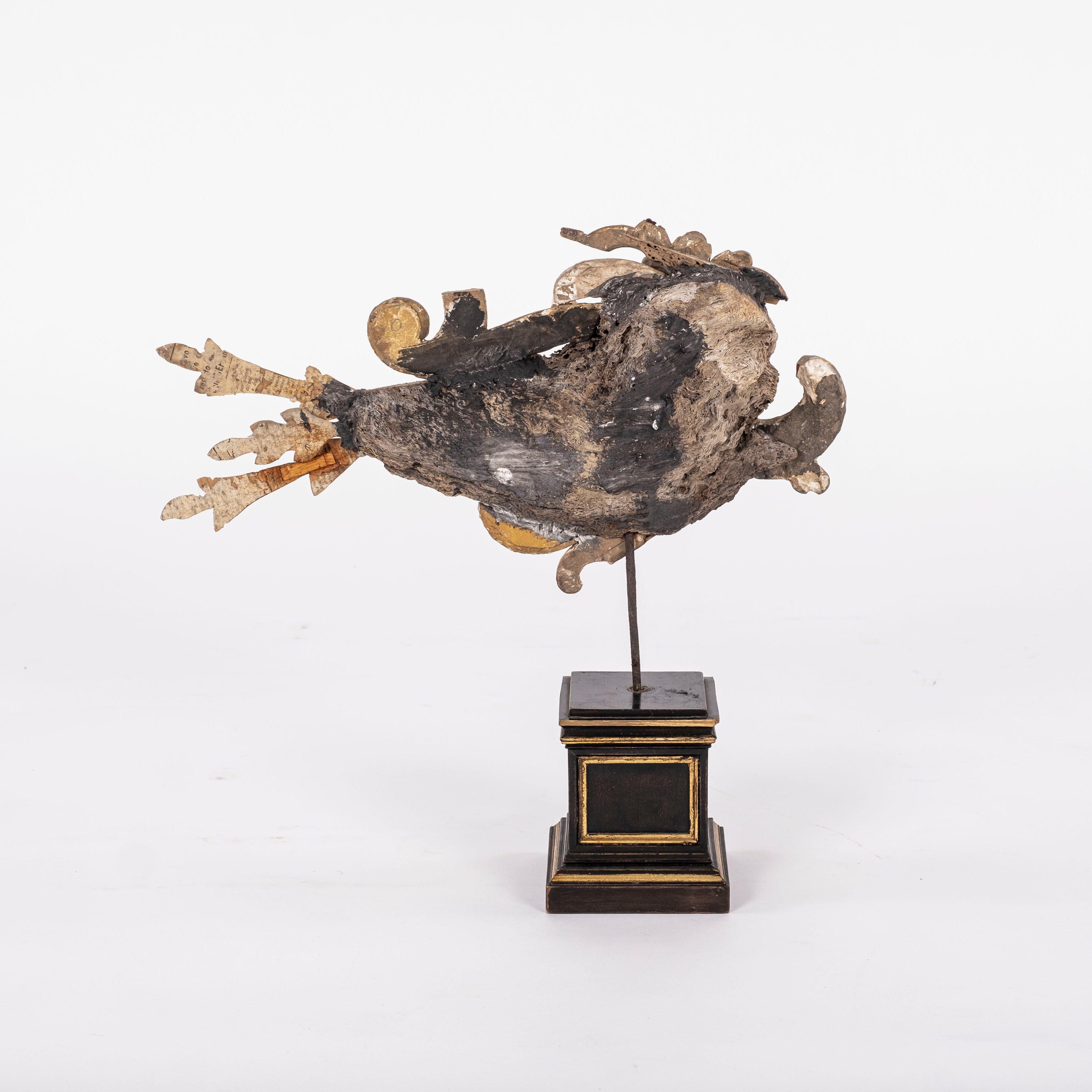 Filippo Gherardi Fisch-Skulptur auf schwarzem Sockel im Zustand „Gut“ im Angebot in Houston, TX