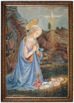 Adoration Of The Christ Child, Gemlde eines alten Meisters, gro