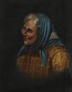 Attrib. Filippo Marantonio (1863-1937) - Framed Italian Oil, Portrait of a Woman