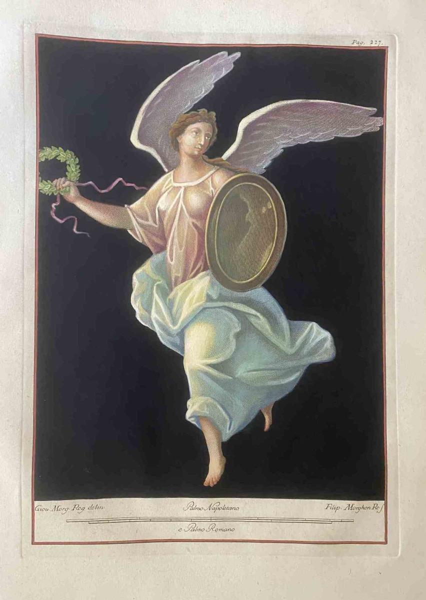 Athena-Göttin – Radierung von Filippo Morghen – 18. Jahrhundert
