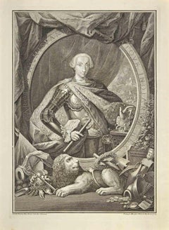 Charles III, roi d'Espagne - gravure de Filippo Morghen - 18e siècle