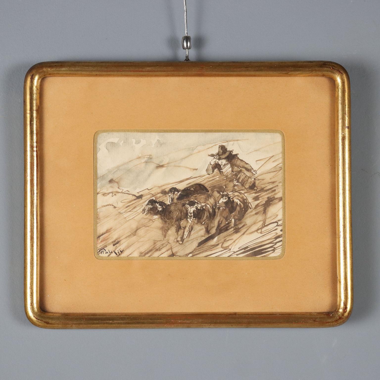 Pastore con Pecore XIX secolo