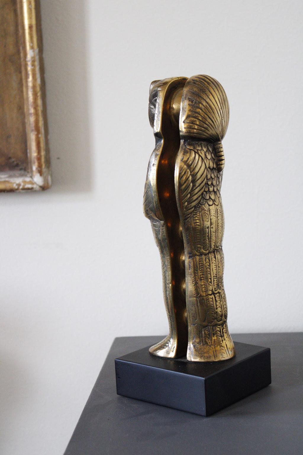 Italien 1990 Postmoderne abstrakte Bronzeskulptur von Filippo Panseca, Italien im Angebot 19