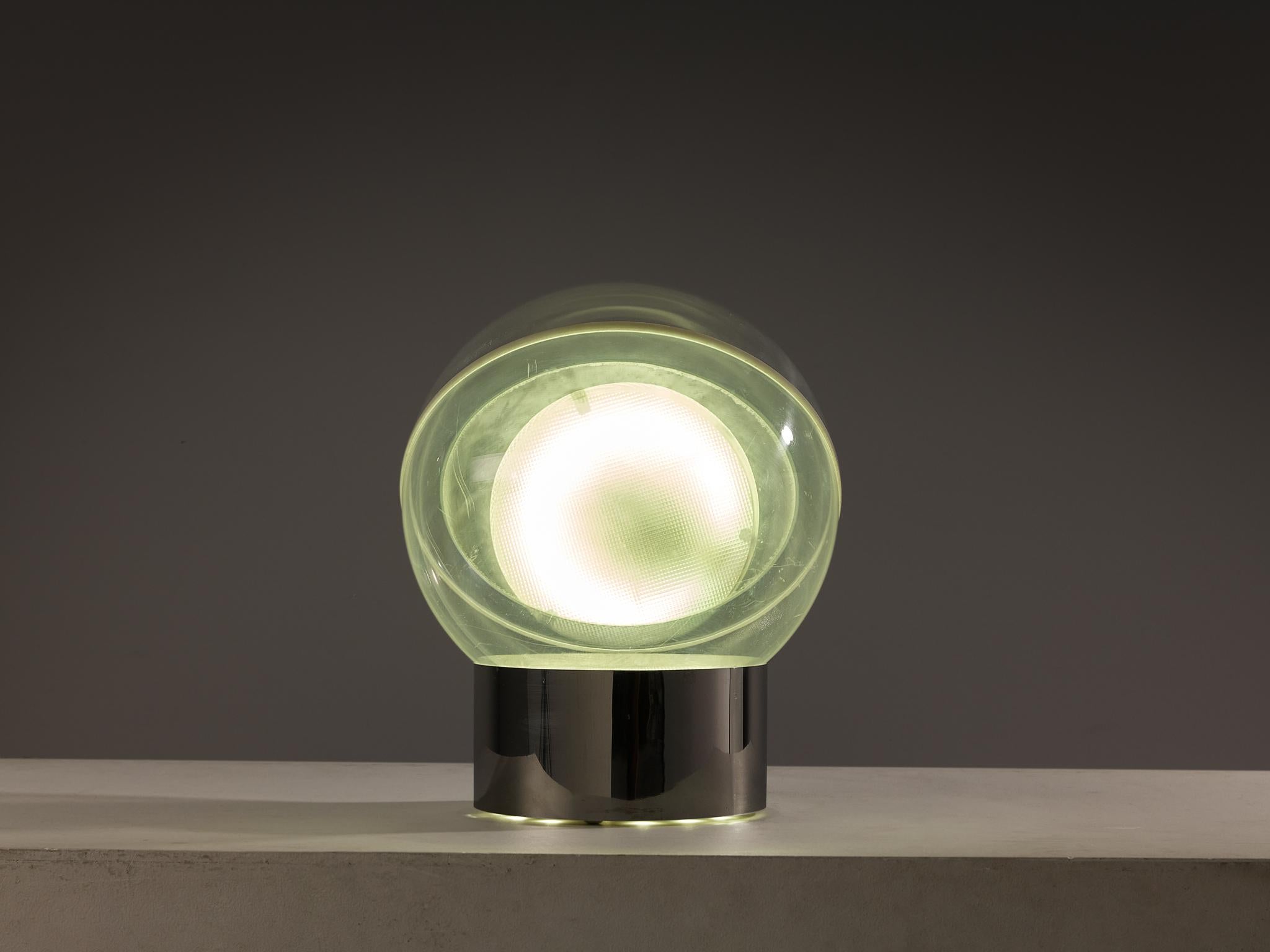 Lampe de table Filippo Panseca pour Kartell '4044' en perspex et néon Bon état - En vente à Waalwijk, NL
