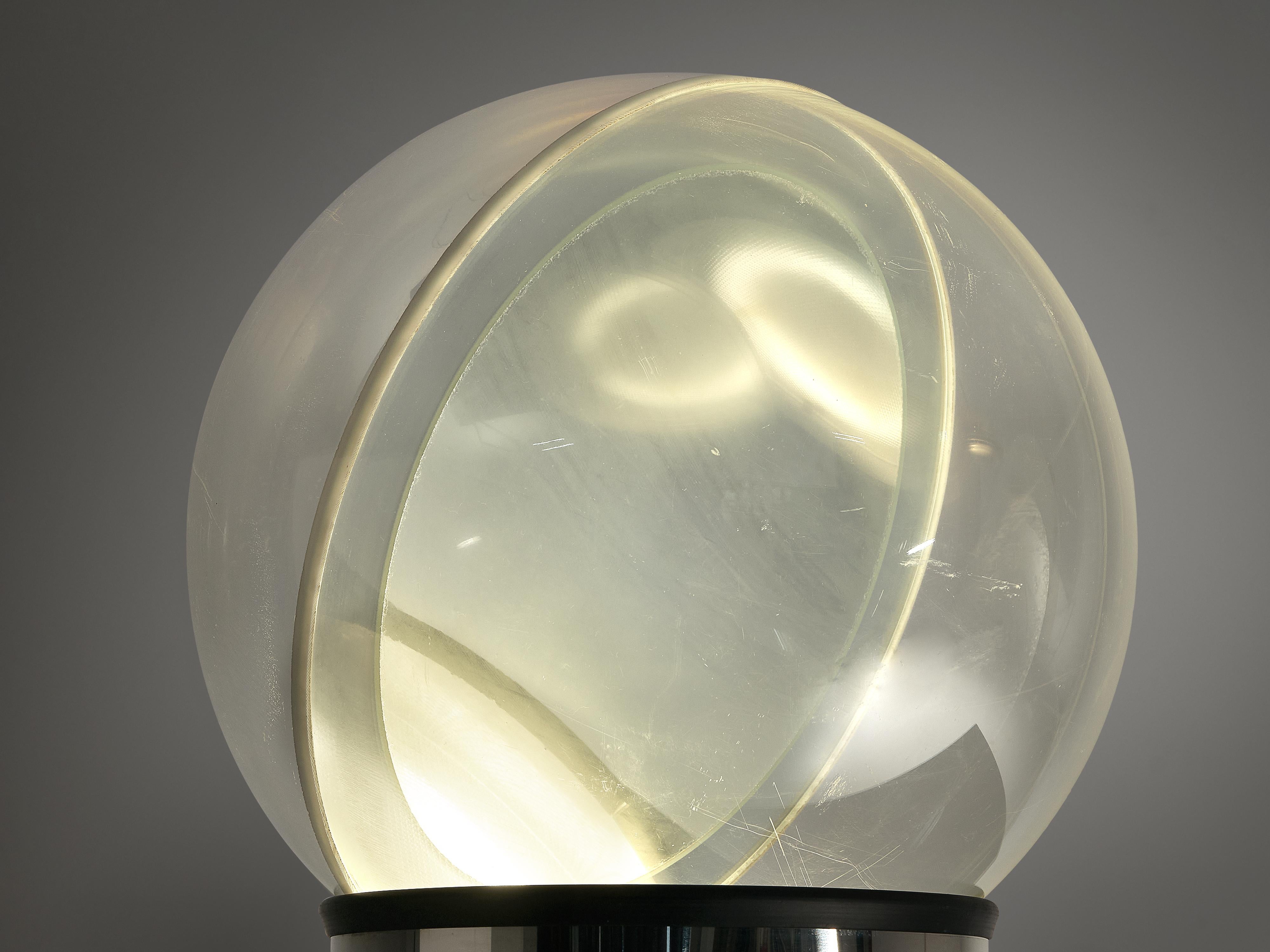 Mid-Century Modern Lampe de bureau Filippo Panseca pour Kartell modèle « 4044 » en chrome et néon en vente