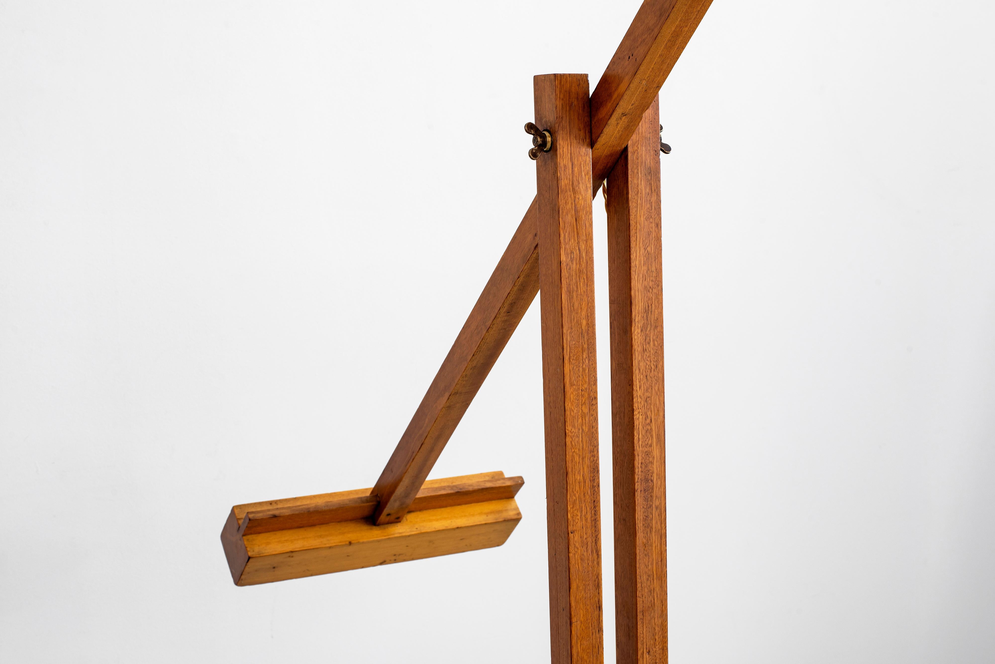 20th Century Filippo Panseca Wood Floor Lamp
