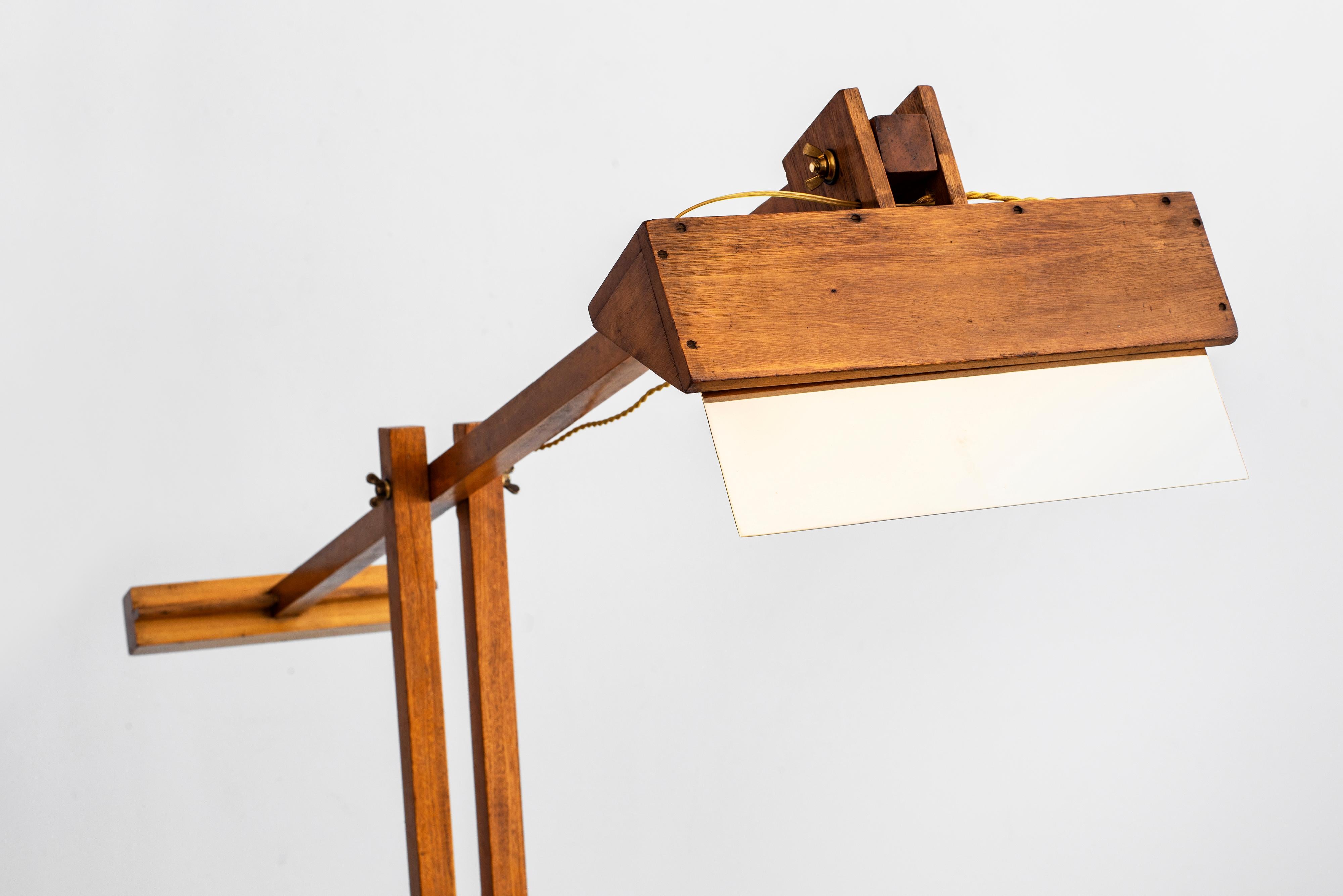Filippo Panseca Wood Floor Lamp 1