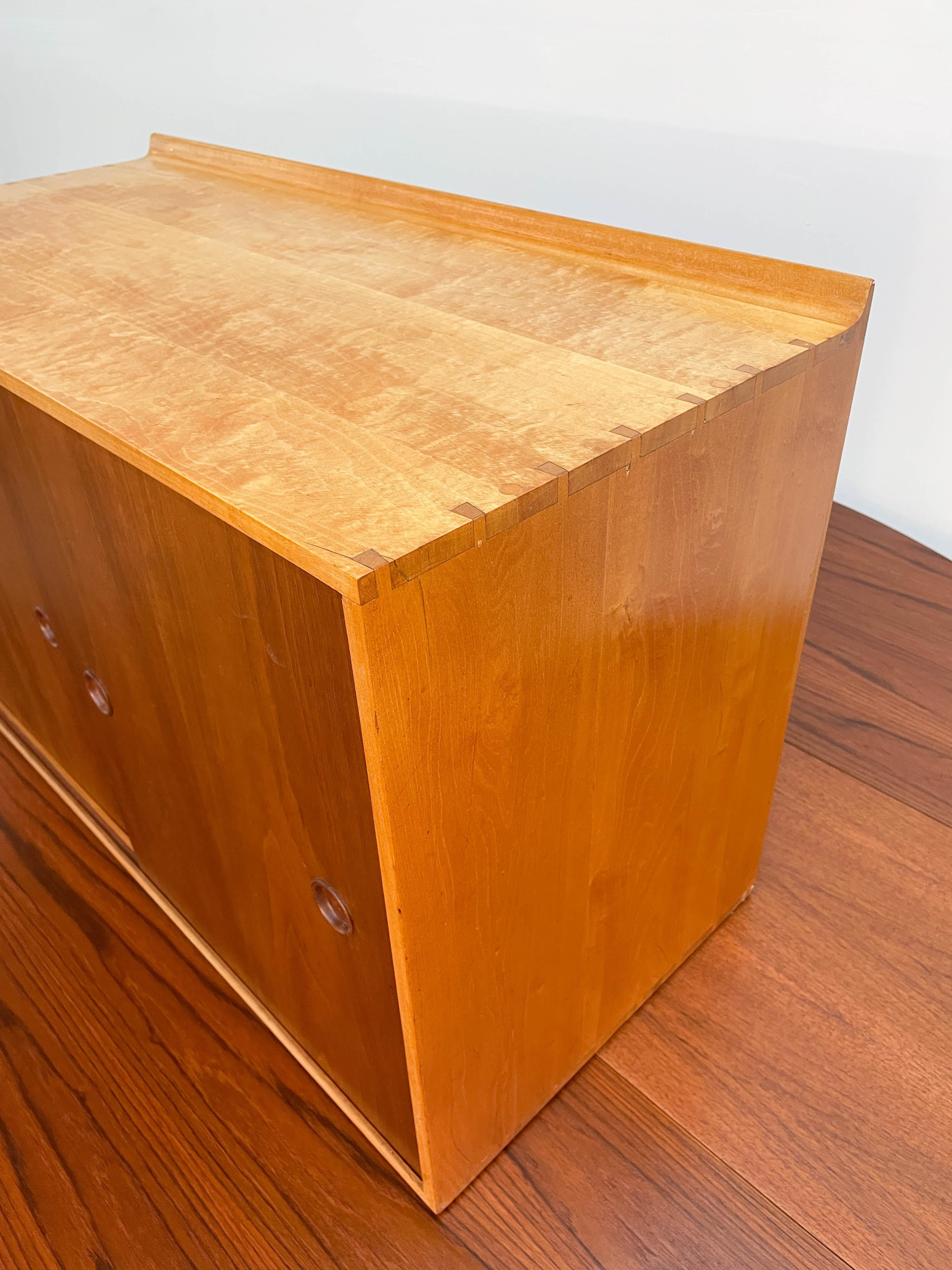 Mid-Century Modern Finn Juhl for Baker Wall Cabinet with Glass Shelves