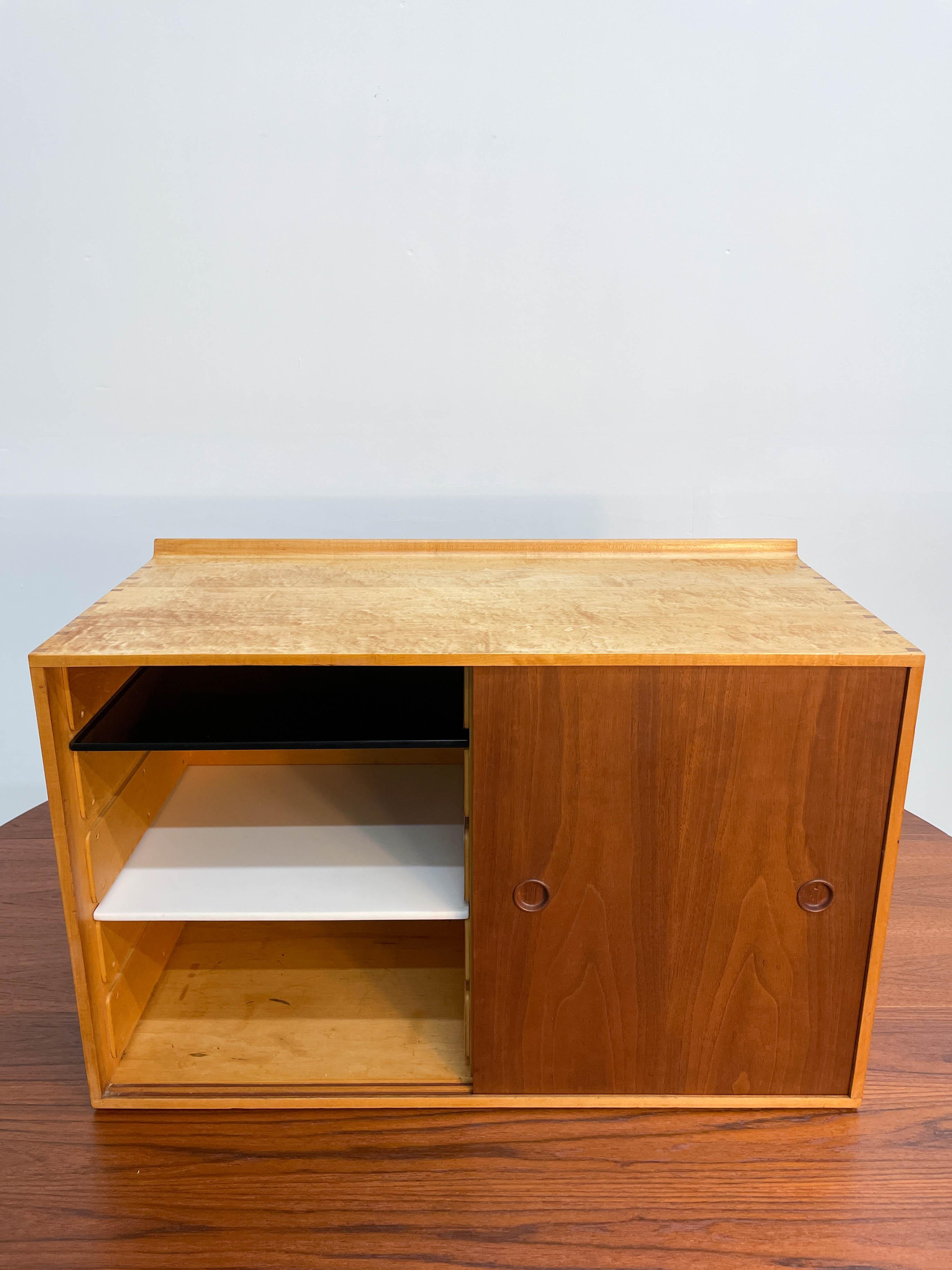 Finn Juhl for Baker Wall Cabinet with Glass Shelves 1