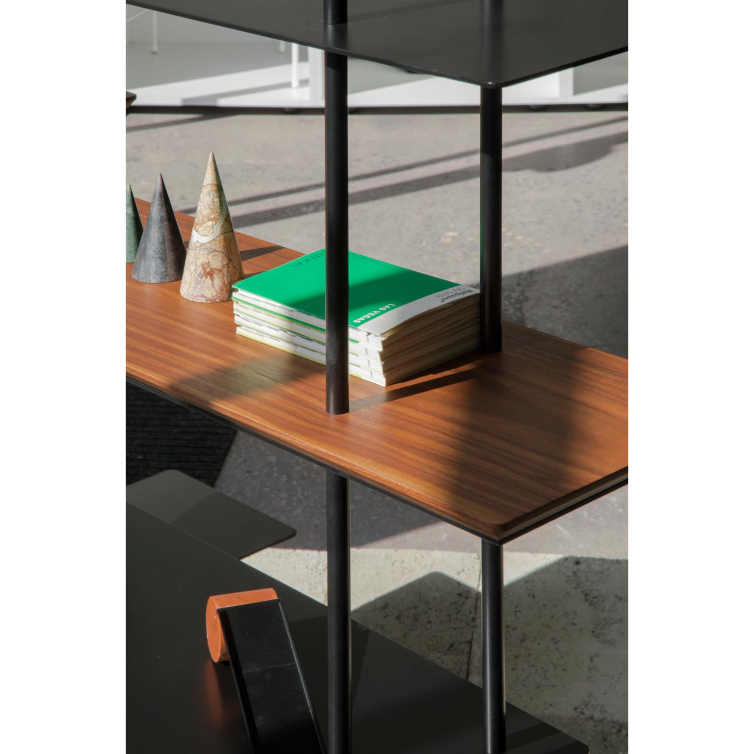 Fillet Walnut Shelf by Table Borgi Bastormagi In New Condition In Geneve, CH
