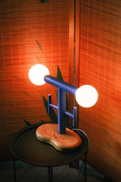 Fillete Solid Spanish Elm Bedside Table Lamp by Marco Calhau