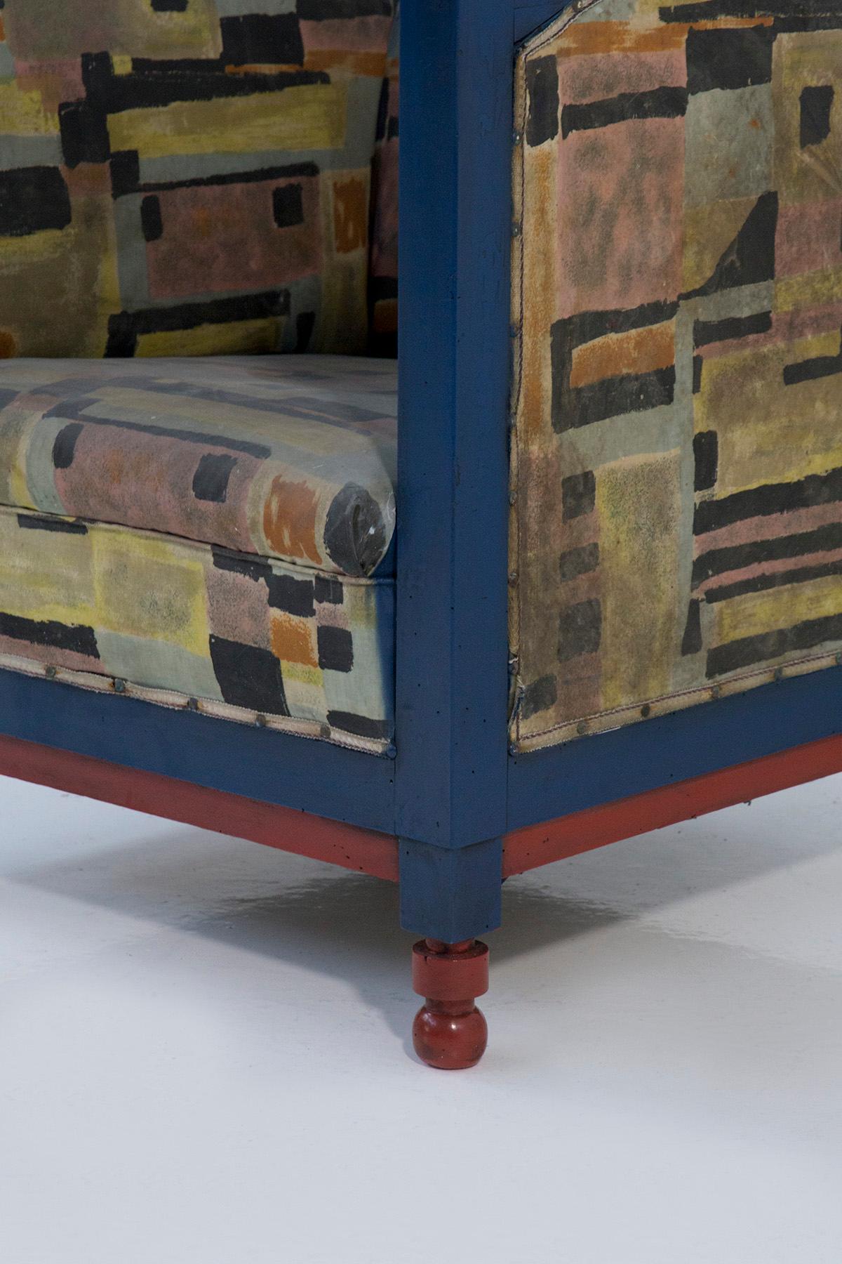 Fillìa Luigi Colombo Attr. Fauteuils futuristes italiens rares en vente 1