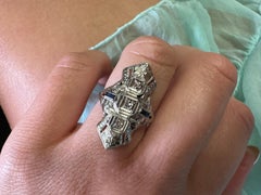 Filligree hand engraved antique diamond ring 14KT