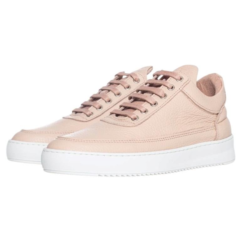 Filling Pieces, pink high top leather sneakers For Sale
