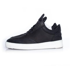 Filling Pieces, Sneaker in black nubuck leather