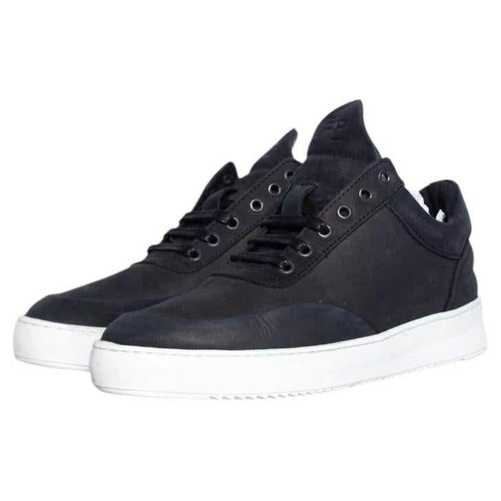 Filling Pieces, Sneaker in black nubuck leather For Sale