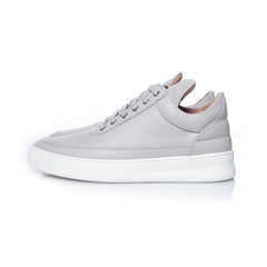 Filling Pieces, sneaker in grey leather