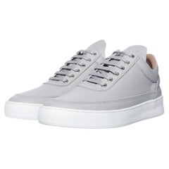 Filling Pieces, sneaker in grey leather