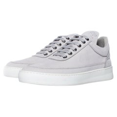 Filling Pieces, sneaker in grey nubuck leather