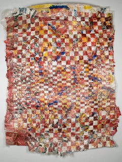 Integration, Fillipus Sheehama, recycled plastic, Namibian art, woven