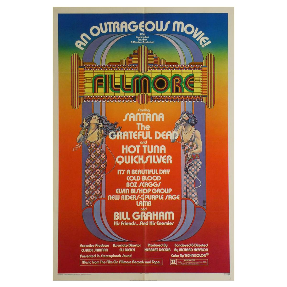 "Fillmore" 1972 Poster