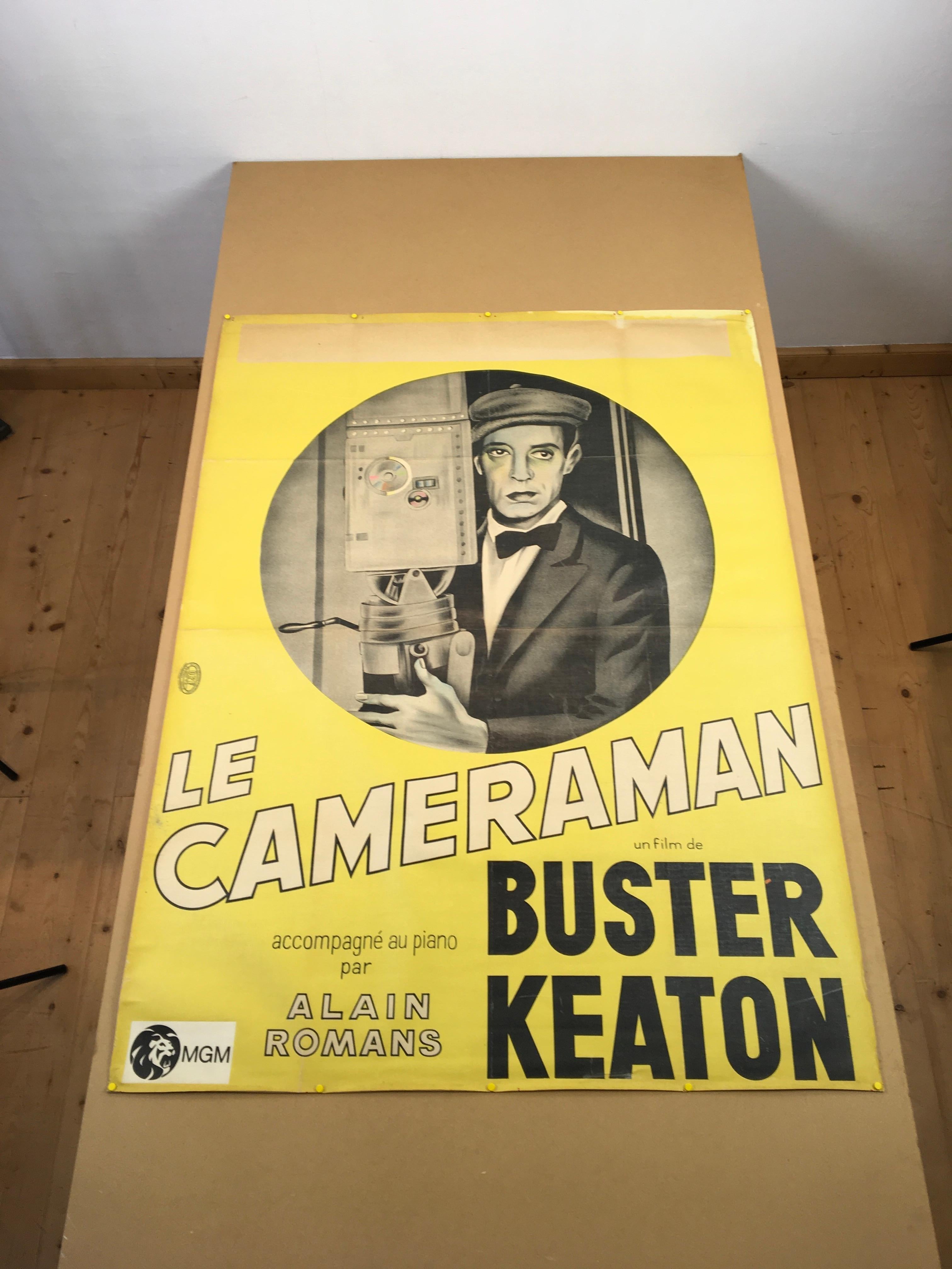 Film Poster Affiche Le Cameraman, Buster Keaton For Sale 10