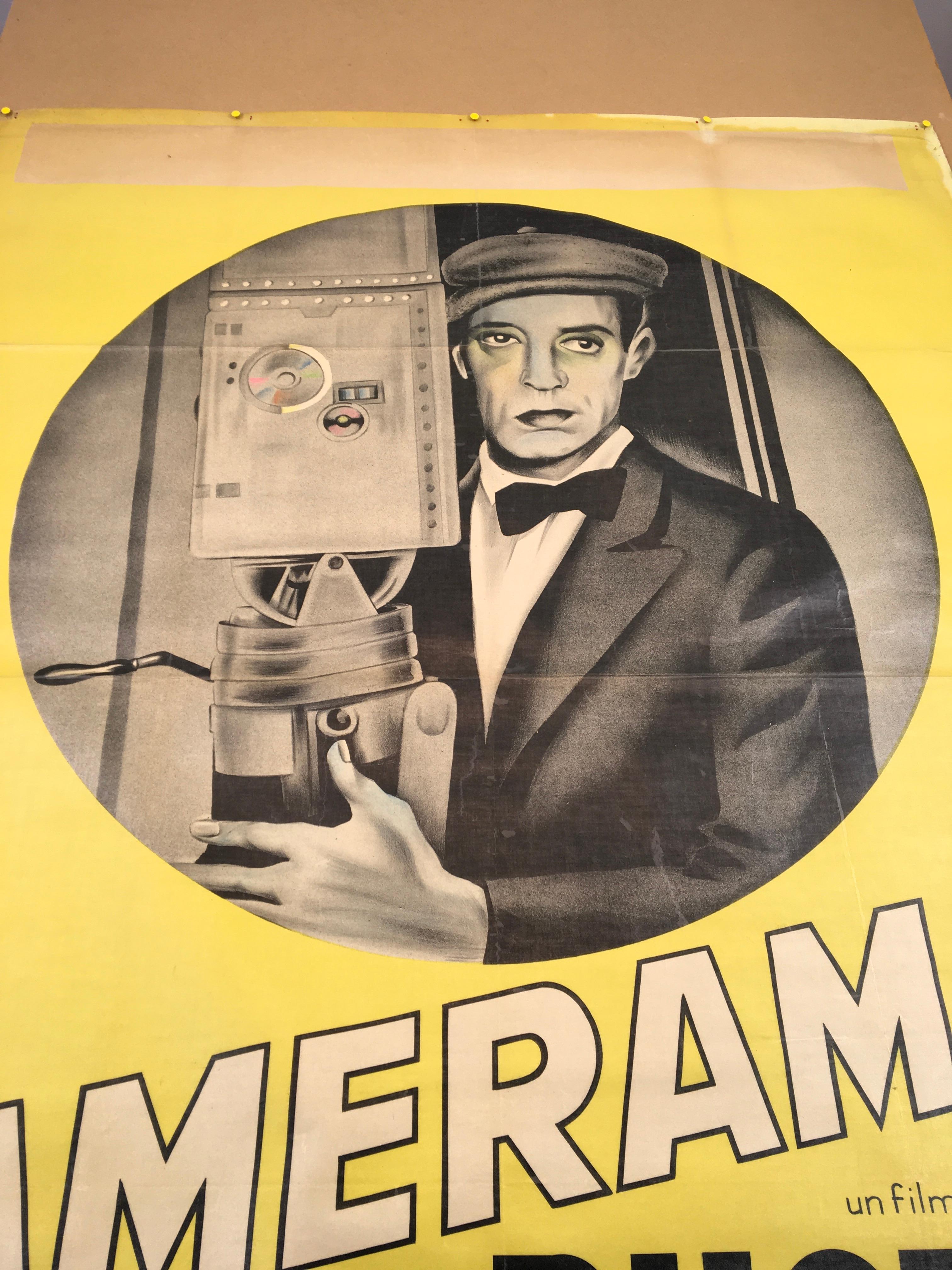 Filmplakat Affiche Le Cameraman, Buster Keaton (Moderne) im Angebot