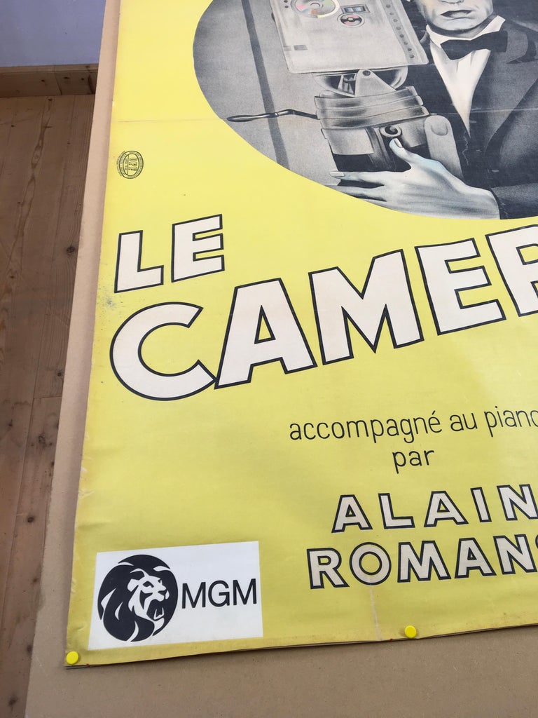 Film Poster Affiche Le Cameraman, Buster Keaton For Sale at 1stDibs