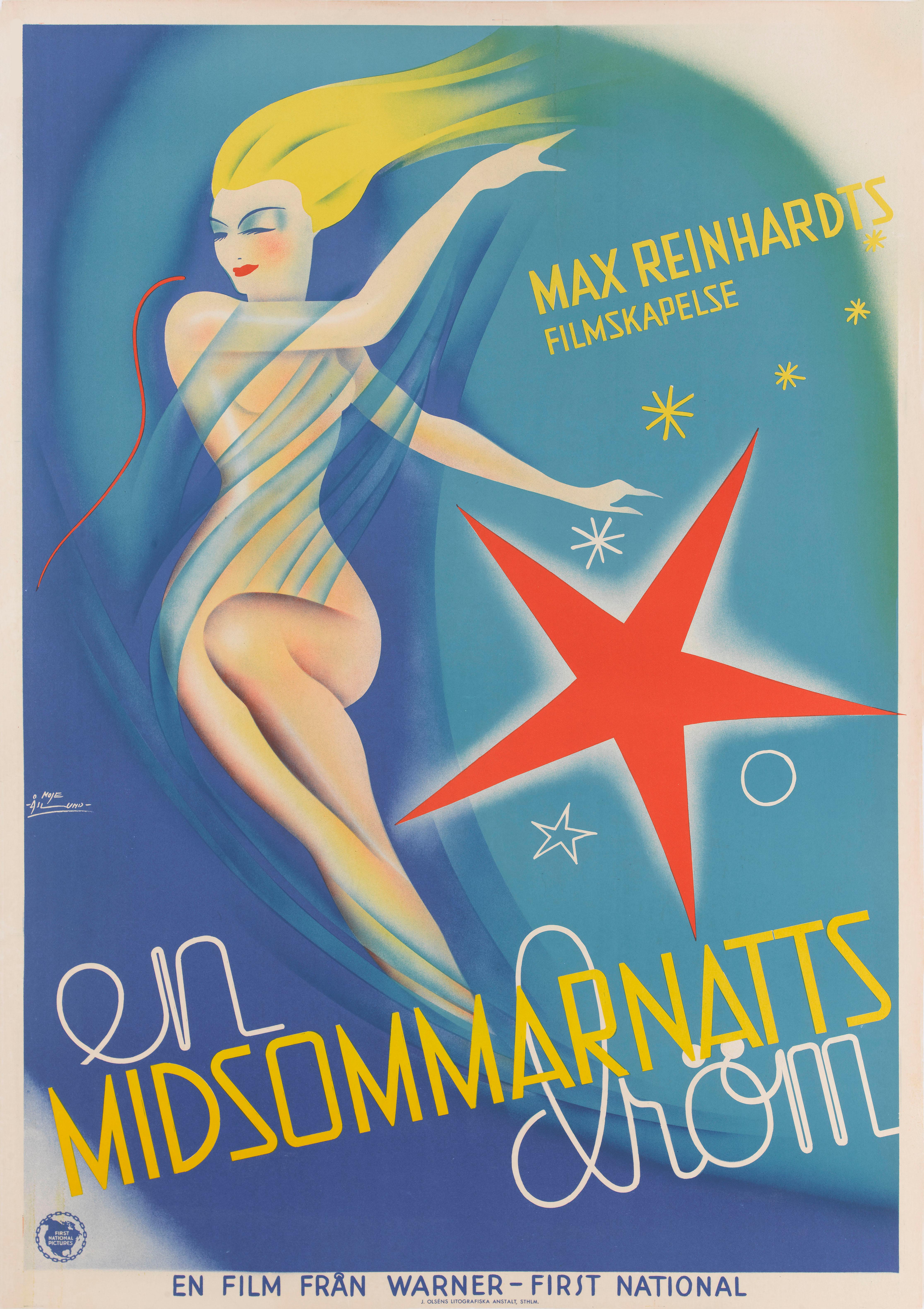 Poster cinematografico originale svedese della prima uscita del film in Svezia nel 1935 Meno di cinque esemplari noti sopravvissuti. Questo film è interpretato da James Cagney, Dick Powell e Olivia de Havilland. Il film è stato diretto da William