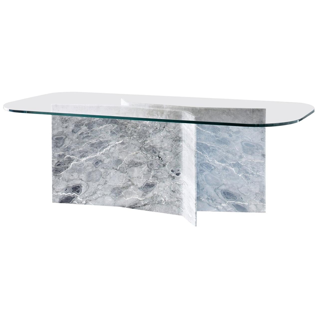 Filo Dining Table with Versilys Marble Base