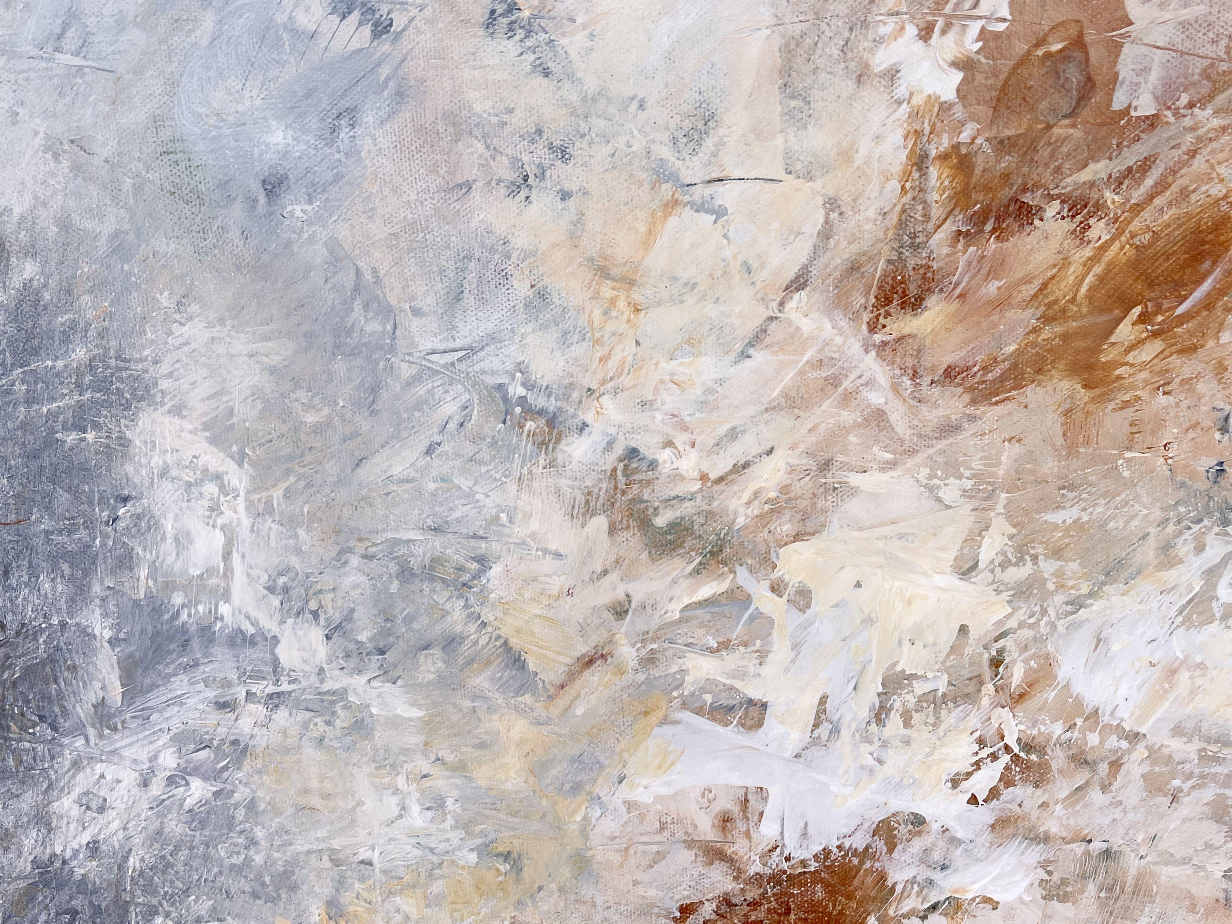 Quasi un sussurro, Pittura, Acrilico su tela - Painting Astratto di Filomena Booth
