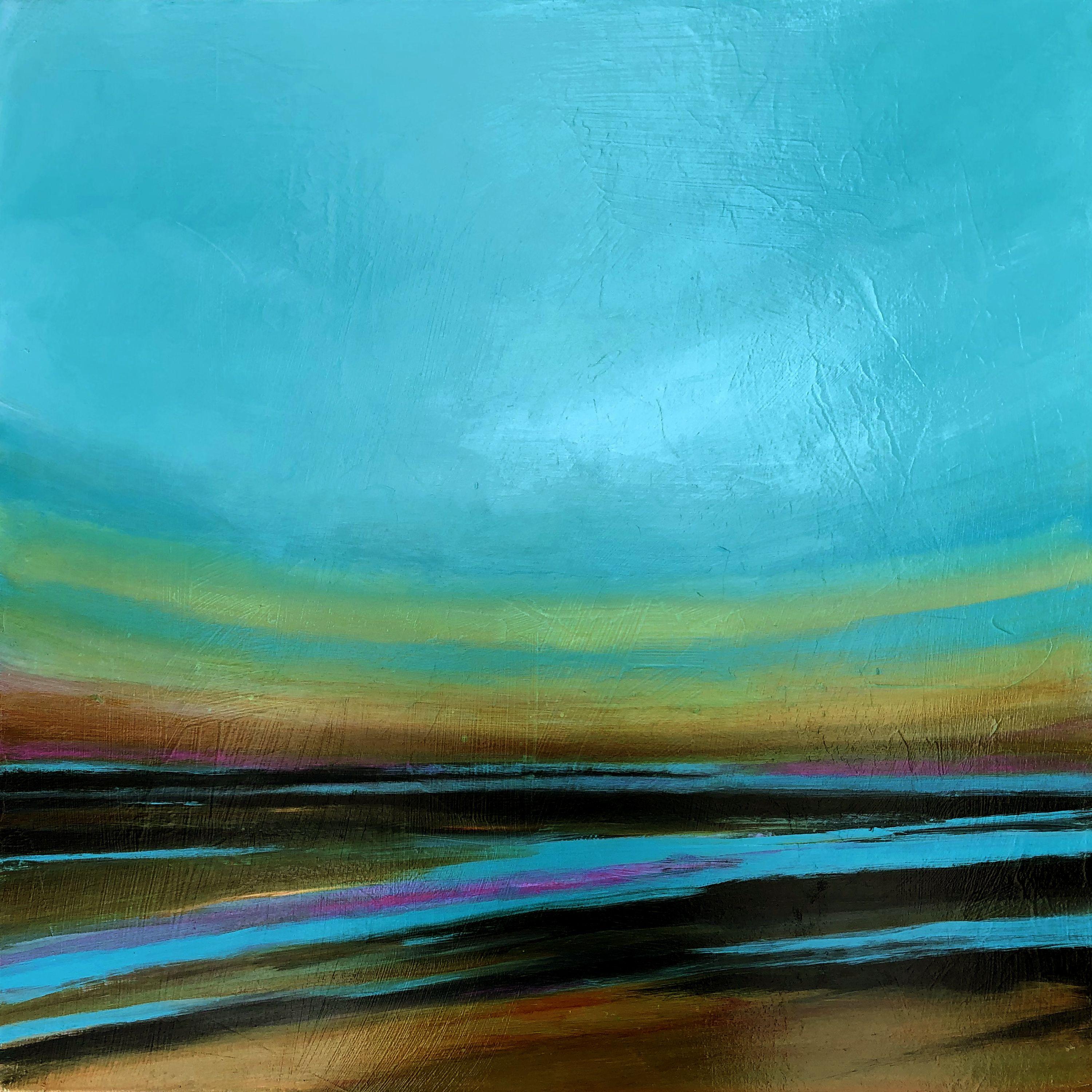 As the Tide Goes Out, Gemälde, Acryl auf Leinwand