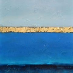 Azul y Oro, Painting, Acrylic on Canvas