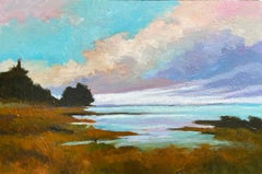 Endloses Licht – Acryl-Marsh-Landschaftsgemälde