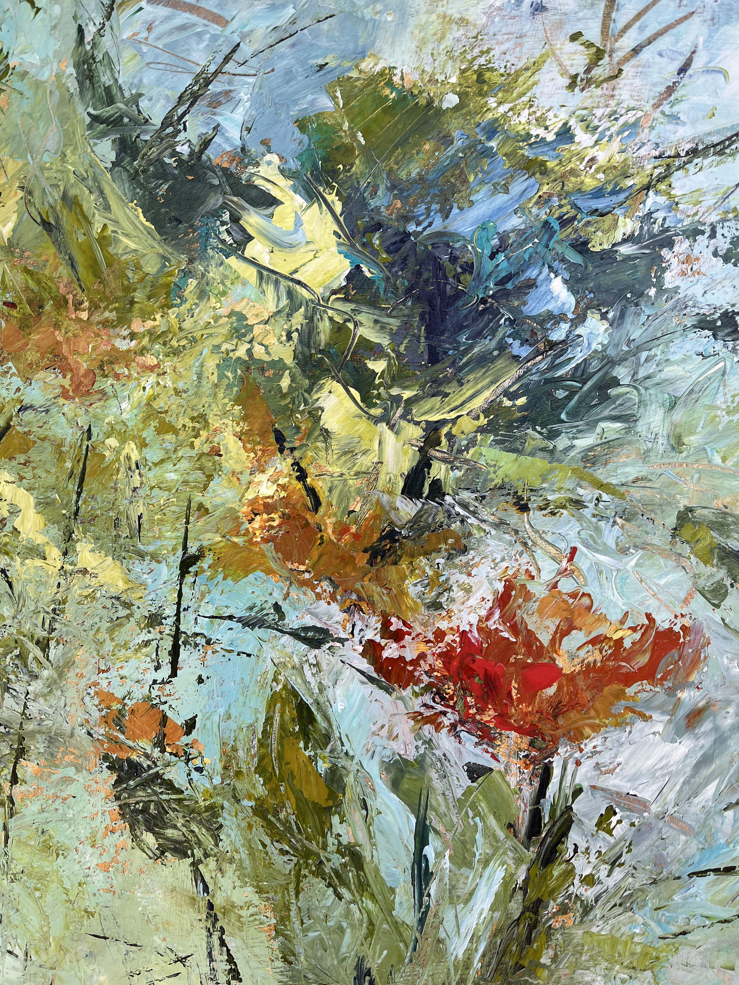 Fantasy Garden, Painting, Acrylic on Canvas For Sale 2
